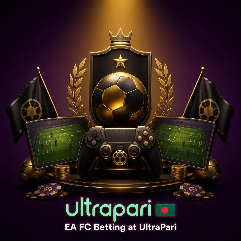 EA FC esports betting markets on UltraPari including match winner, correct score, and top tournaments