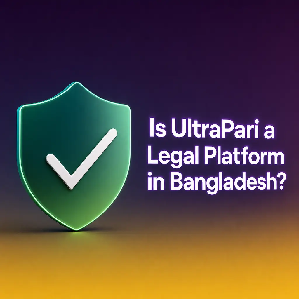 UltraPari legal platform in Bangladesh with Curacao eGaming licence, SSL encryption, and responsible gaming tools