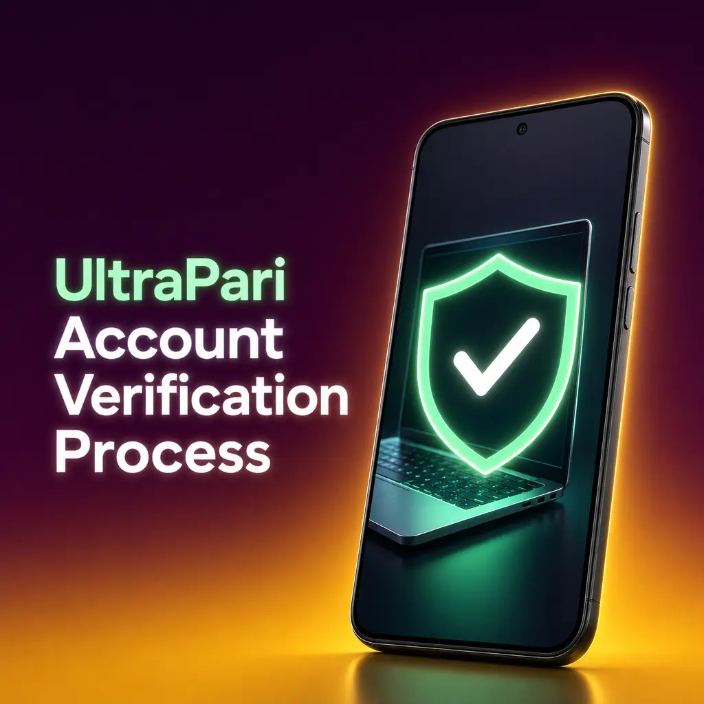 UltraPari account verification process showing KYC steps for identity, address, and payment method confirmation in Bangladesh