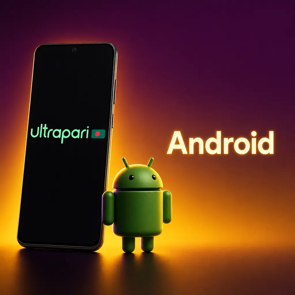Android APK download button for UltraPari app installation