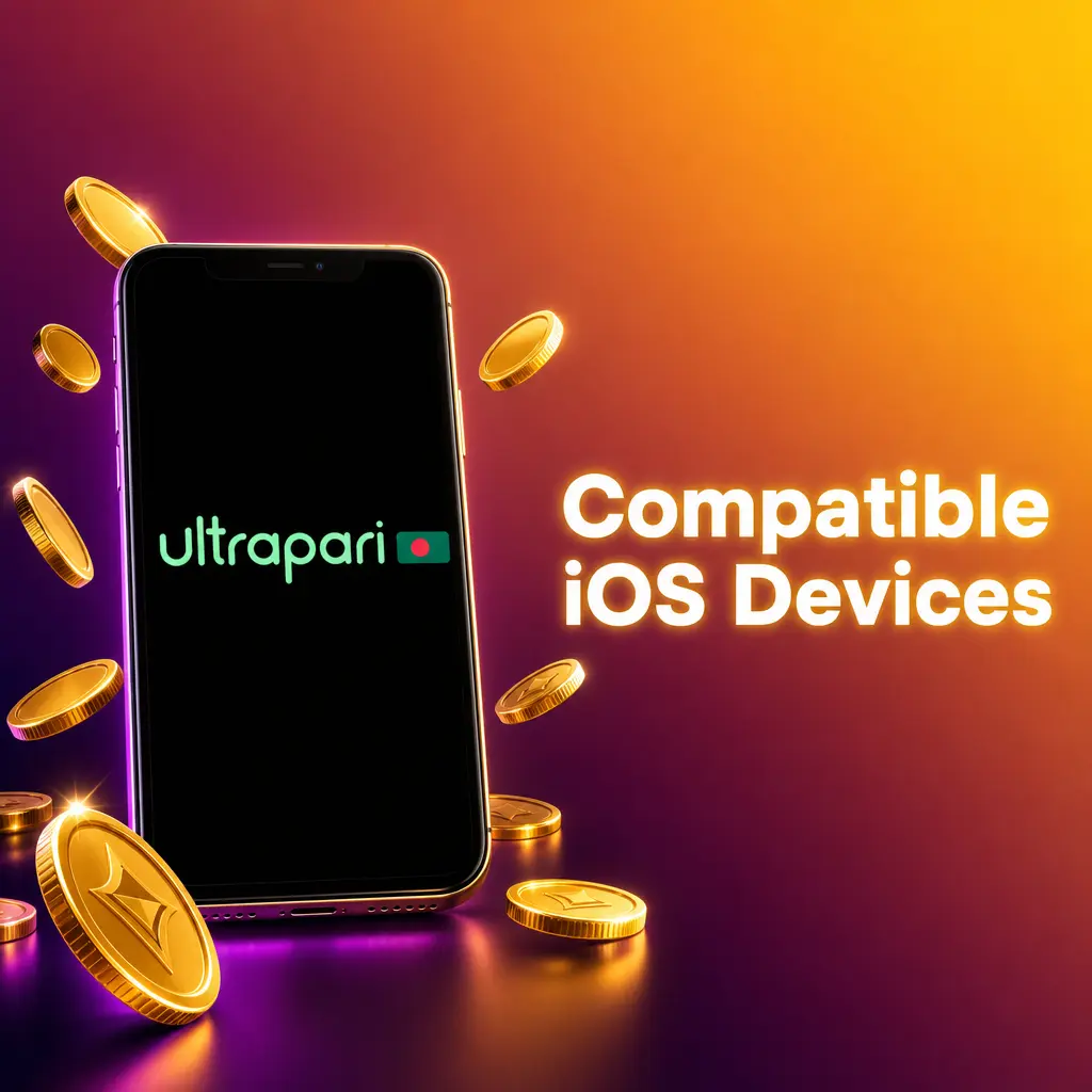 UltraPari app compatible iOS devices list showing supported iPhone models from iPhone X to iPhone 17 series