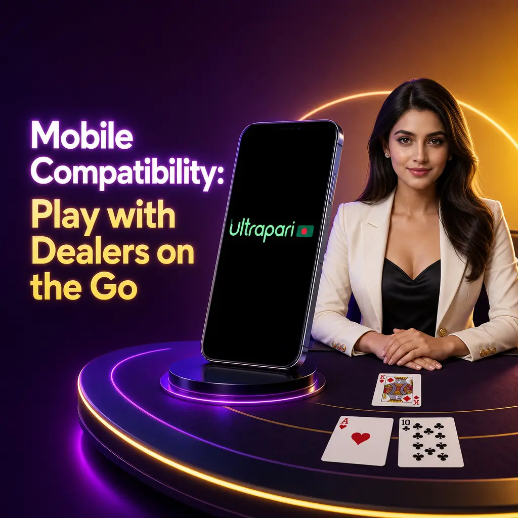 UltraPari live casino mobile interface optimised for Android and iOS with HD streaming and single-hand vertical layout