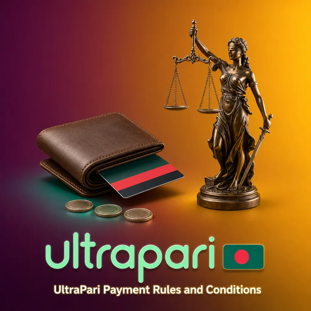 UltraPari payment rules covering deposits, withdrawals, verification, wagering, and transaction limits for Bangladesh players