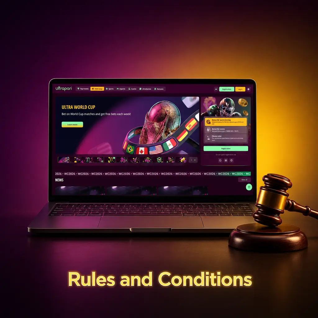 UltraPari rules for Bangladesh accounts, bonuses, bets, KYC, withdrawals and responsible gaming